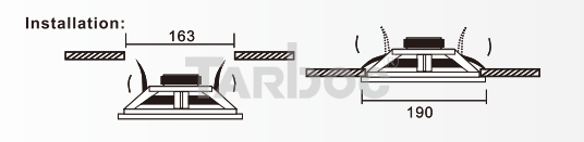 TARBOC Потолочная колонка CLS-406