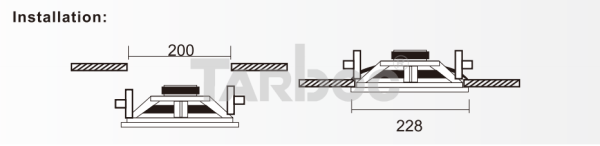 TARBOC Потолочная колонка CS-885